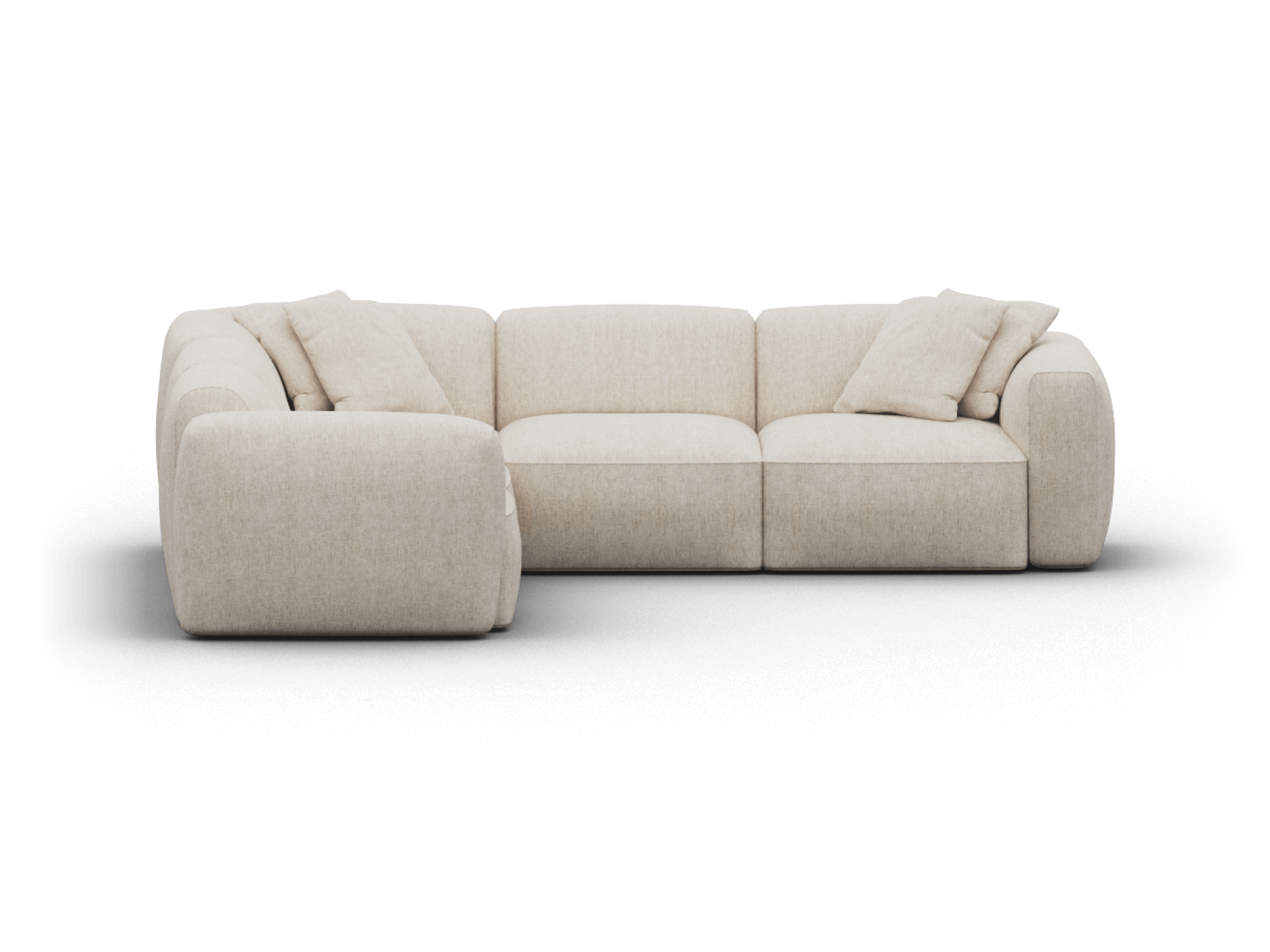 Torquay Modular Sofa - Regular / 5 Sections / Silver Sand (Luxe edition)
