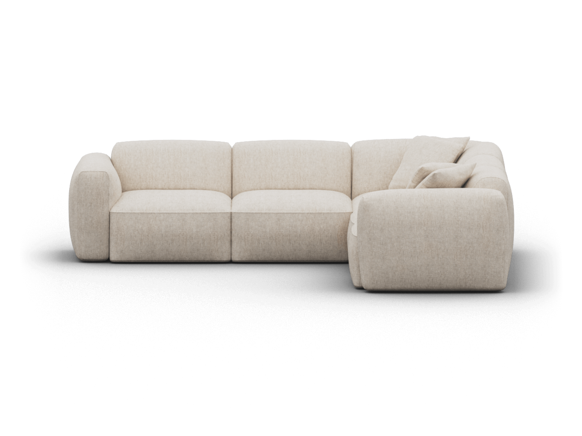 Torquay Modular Sofa - Regular / 5 Sections / Silver Sand (Luxe edition)