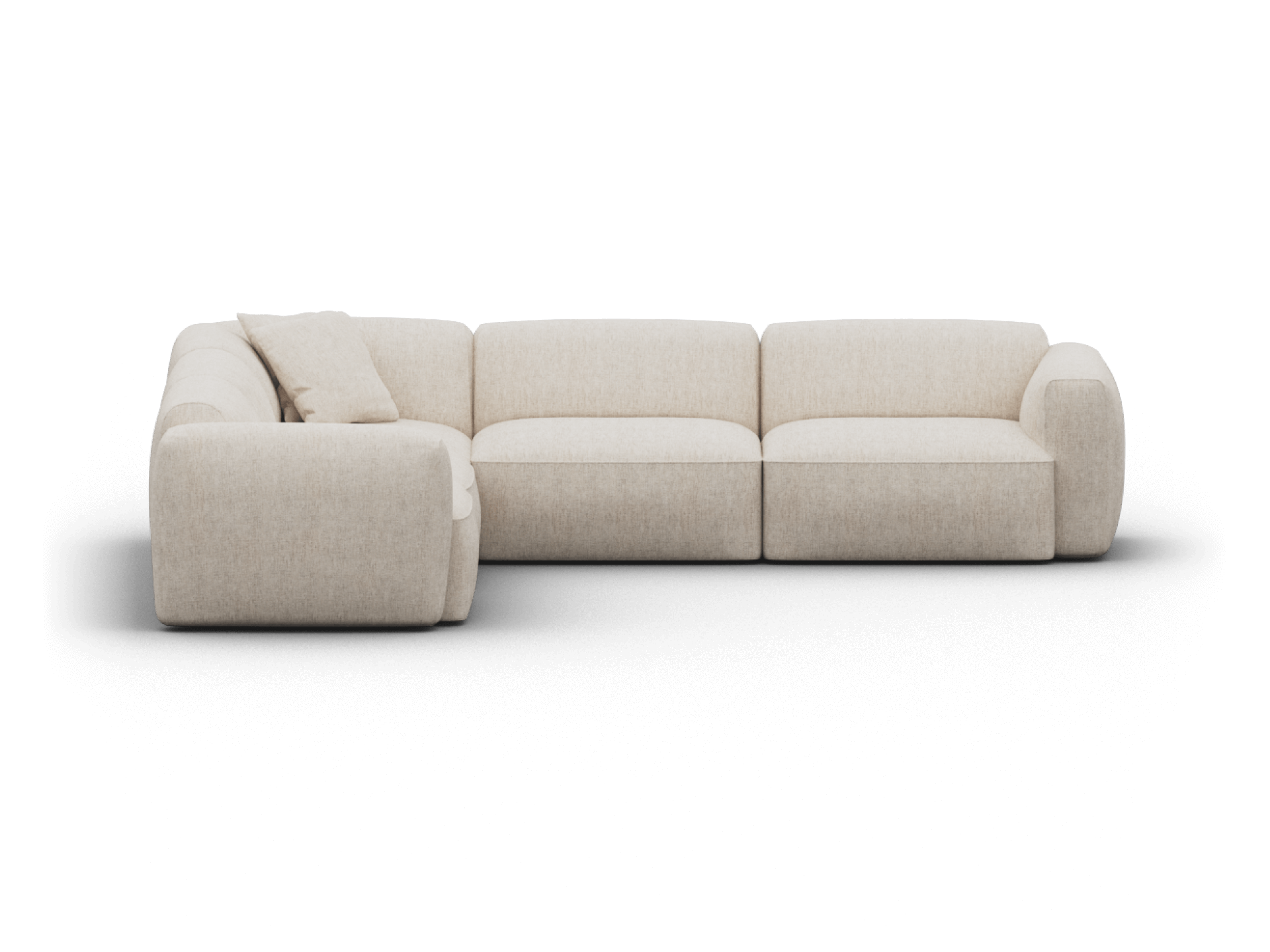 Torquay Modular Sofa - Corner / Extra Wide / 5 Sections / Silver Sand (Luxe edition)