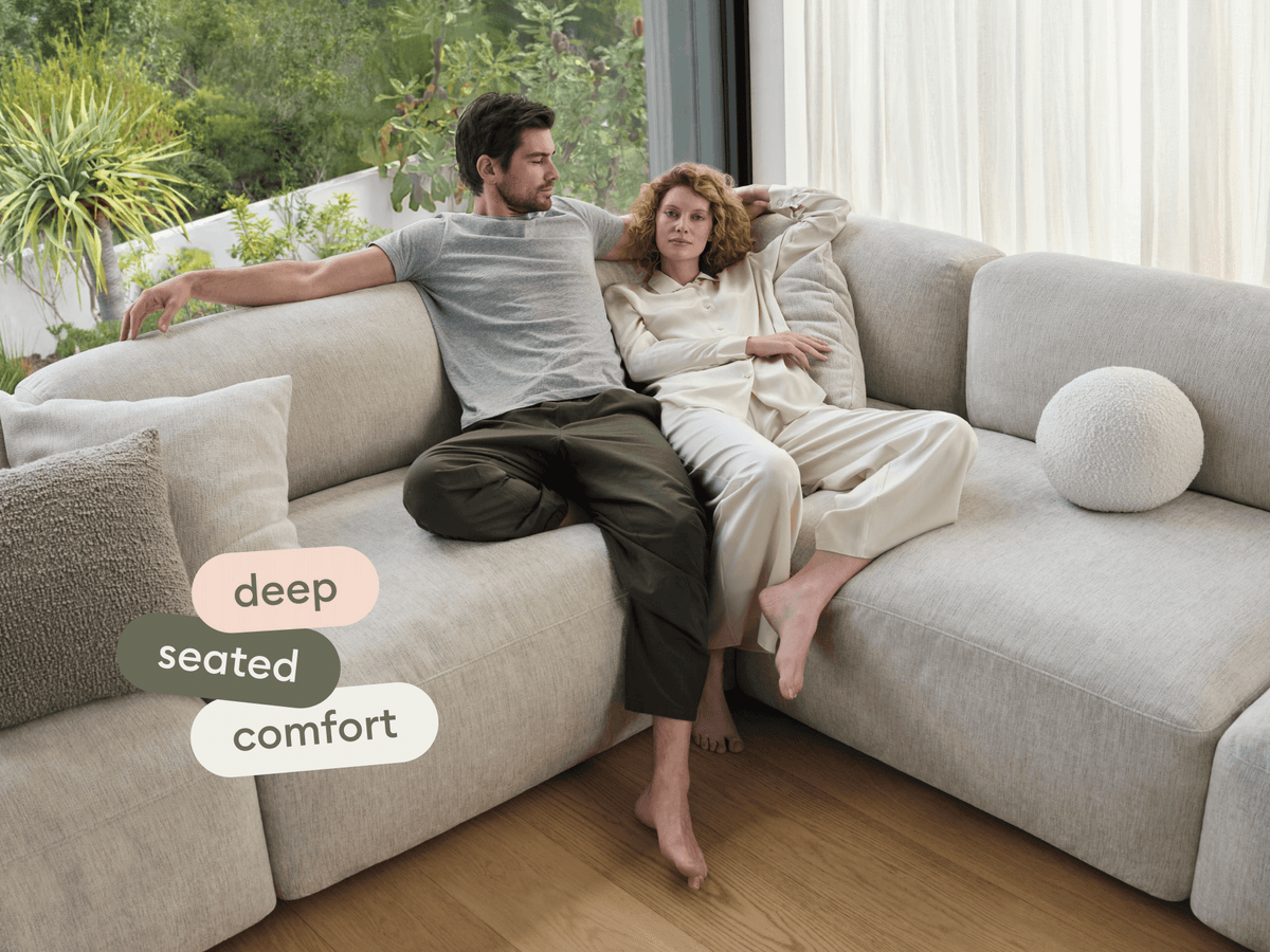 Torquay Modular Sofa - Silver Sand (Luxe edition) / 6 Sections / Regular