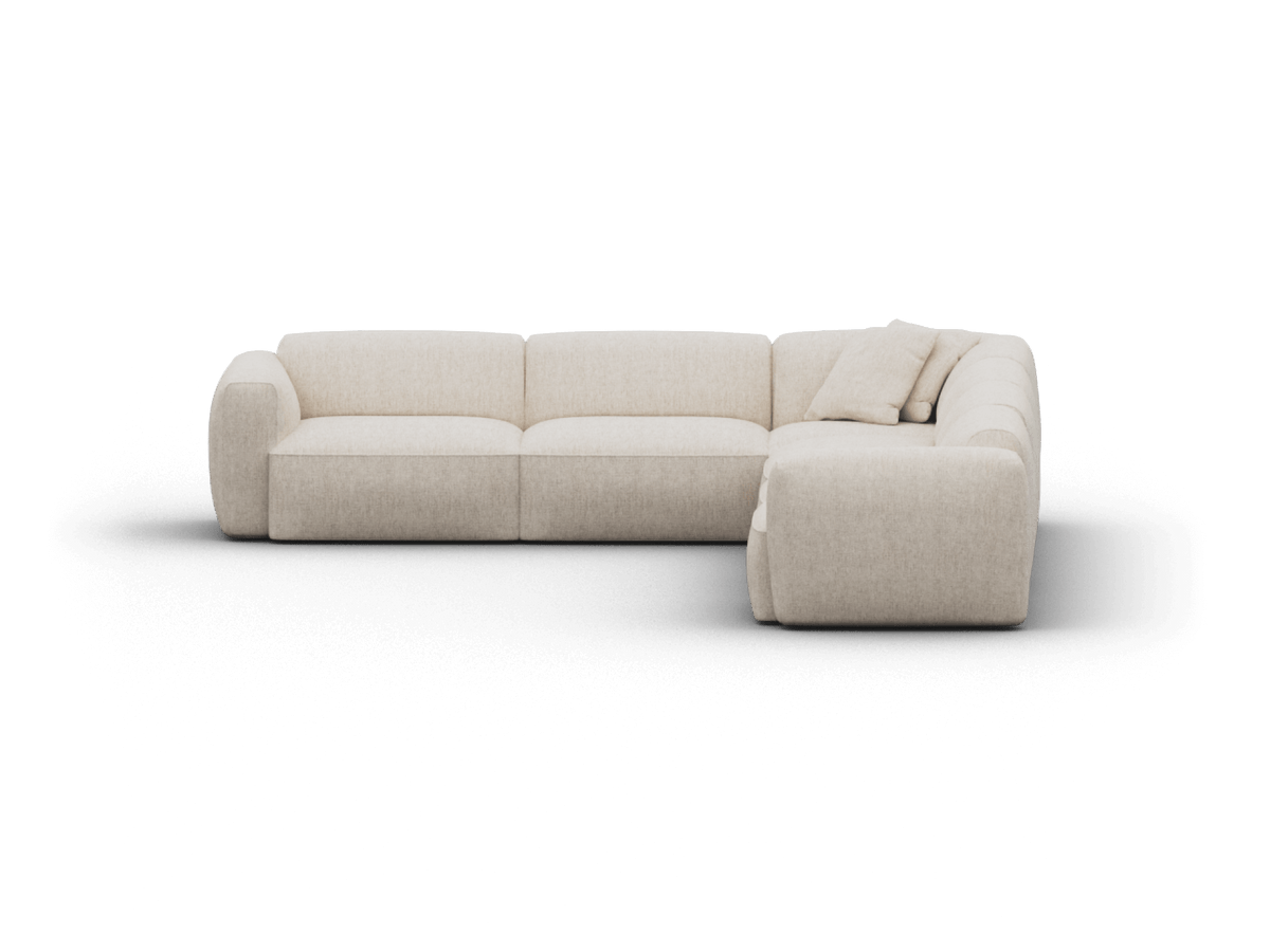 Torquay Modular Sofa - Silver Sand (Luxe edition) / 6 Sections / Extra Wide
