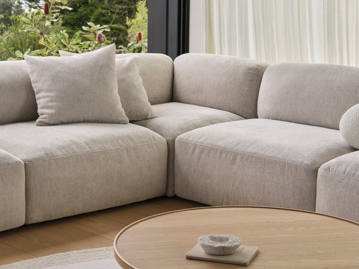 Torquay Modular Sofa - Silver Sand (Luxe edition) / 5 Sections / Regular