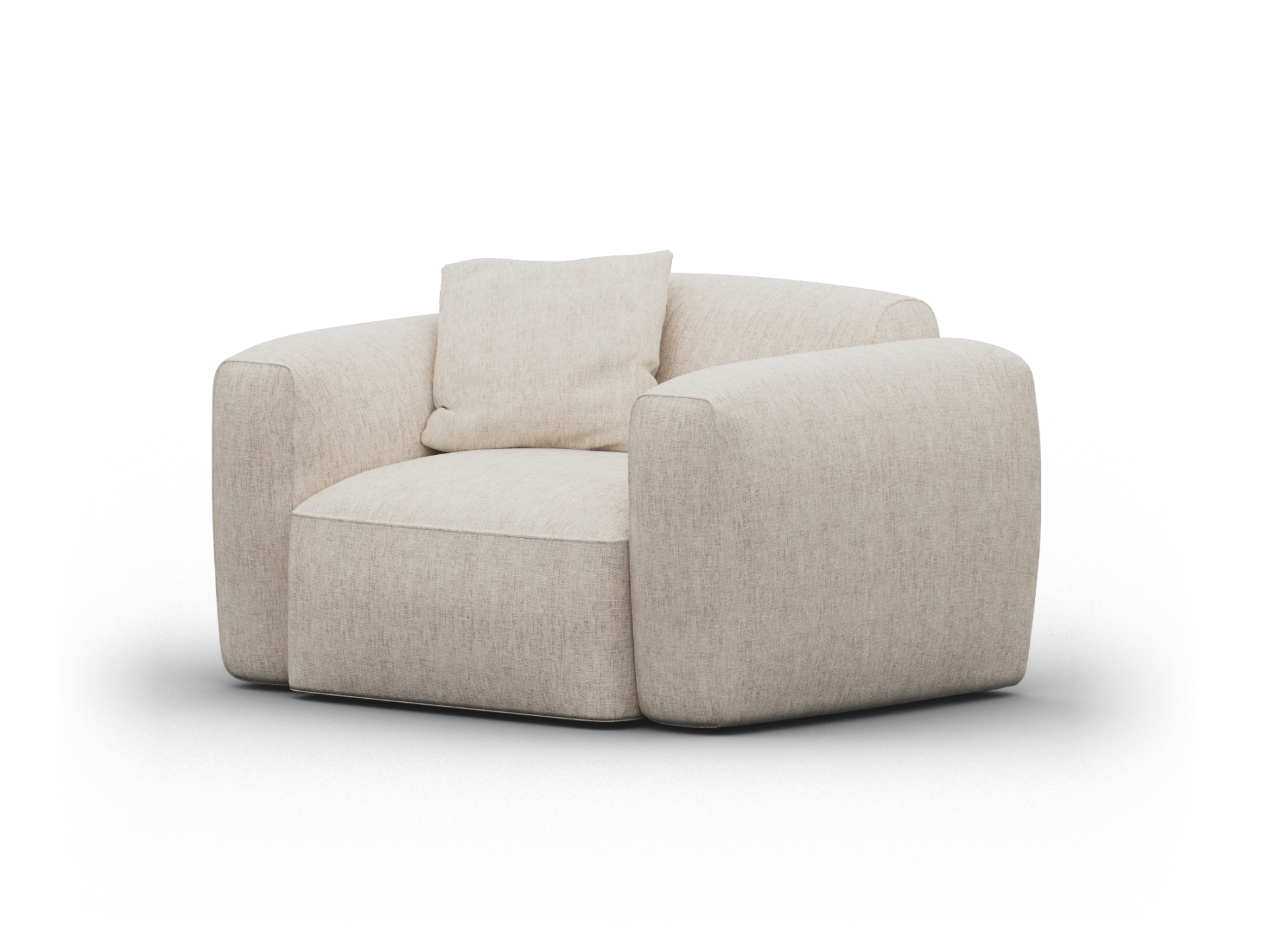 Torquay Modular Armchair - Regular / Silver Sand (Luxe edition)