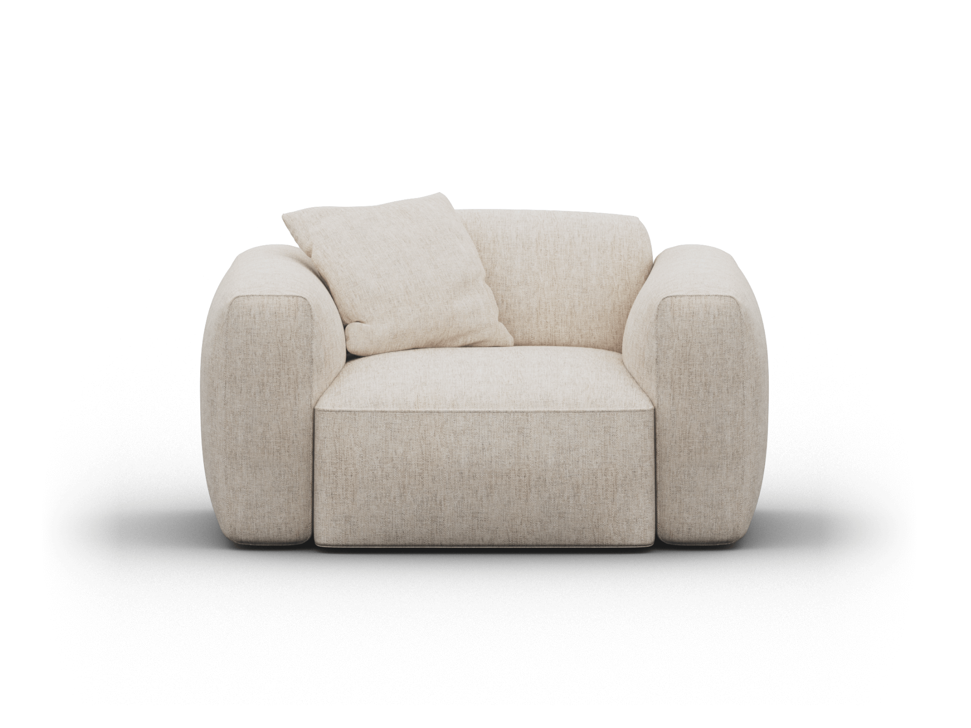 Torquay Modular Armchair Covers - Regular / Silver Sand (Luxe edition)