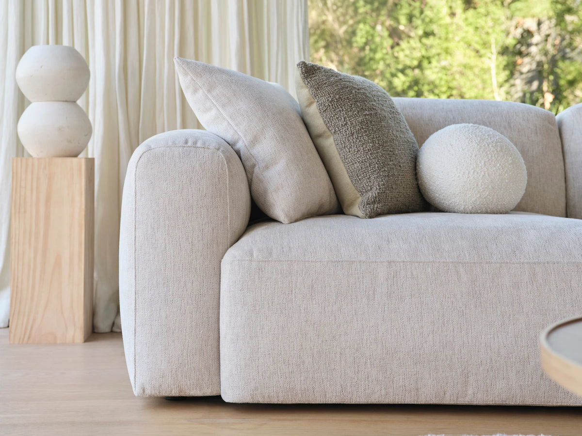 Torquay Modular Sofa - Silver Sand (Luxe edition) / 4 Sections / Extra Wide