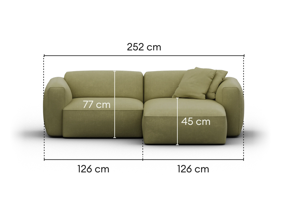Torquay Modular Sofa - Australia 01 (Pantone) / 2 Sections / Extra Wide