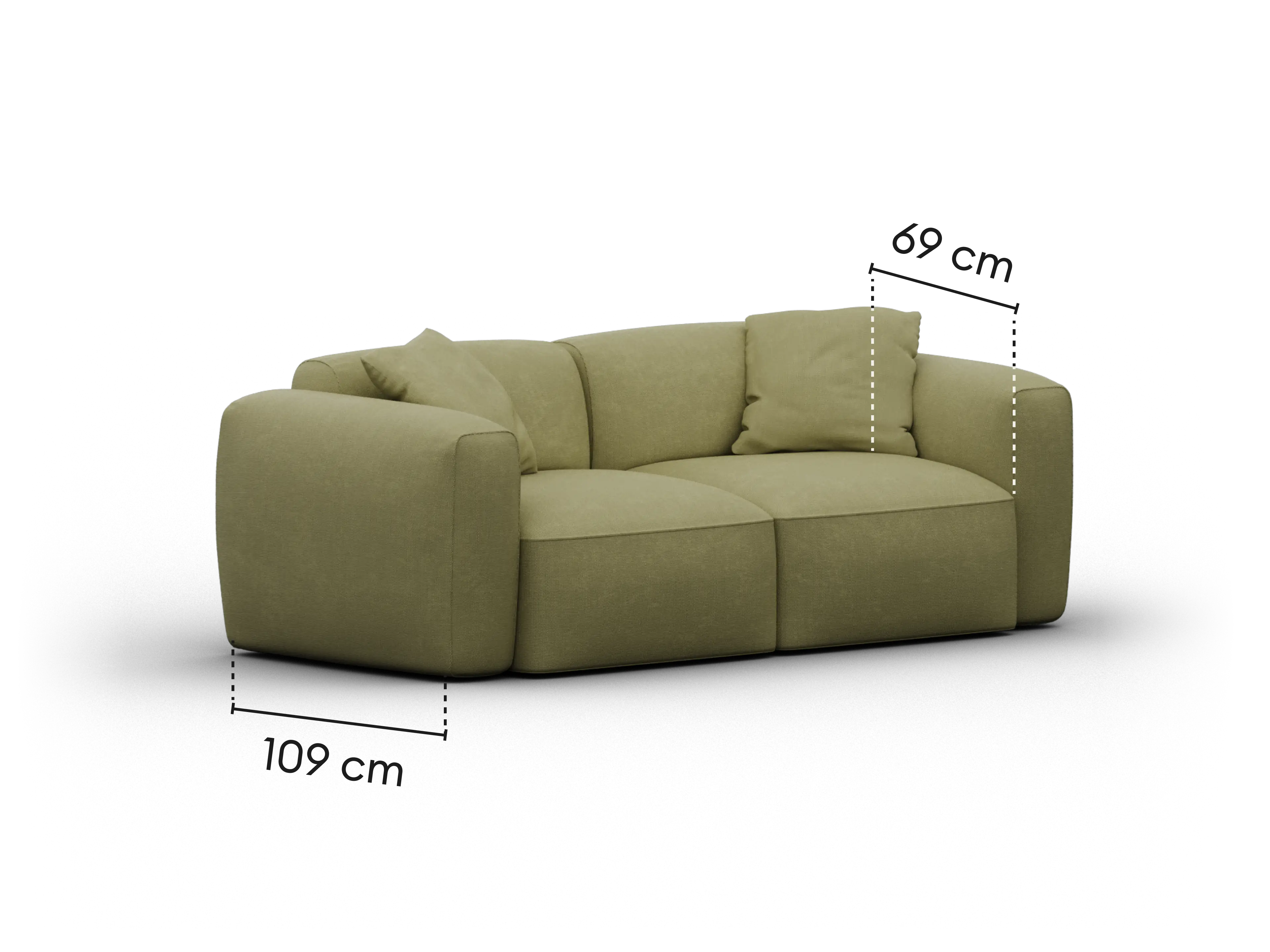 Torquay Modular Sofa - Australia 01 (Pantone) / 2 Sections / Regular