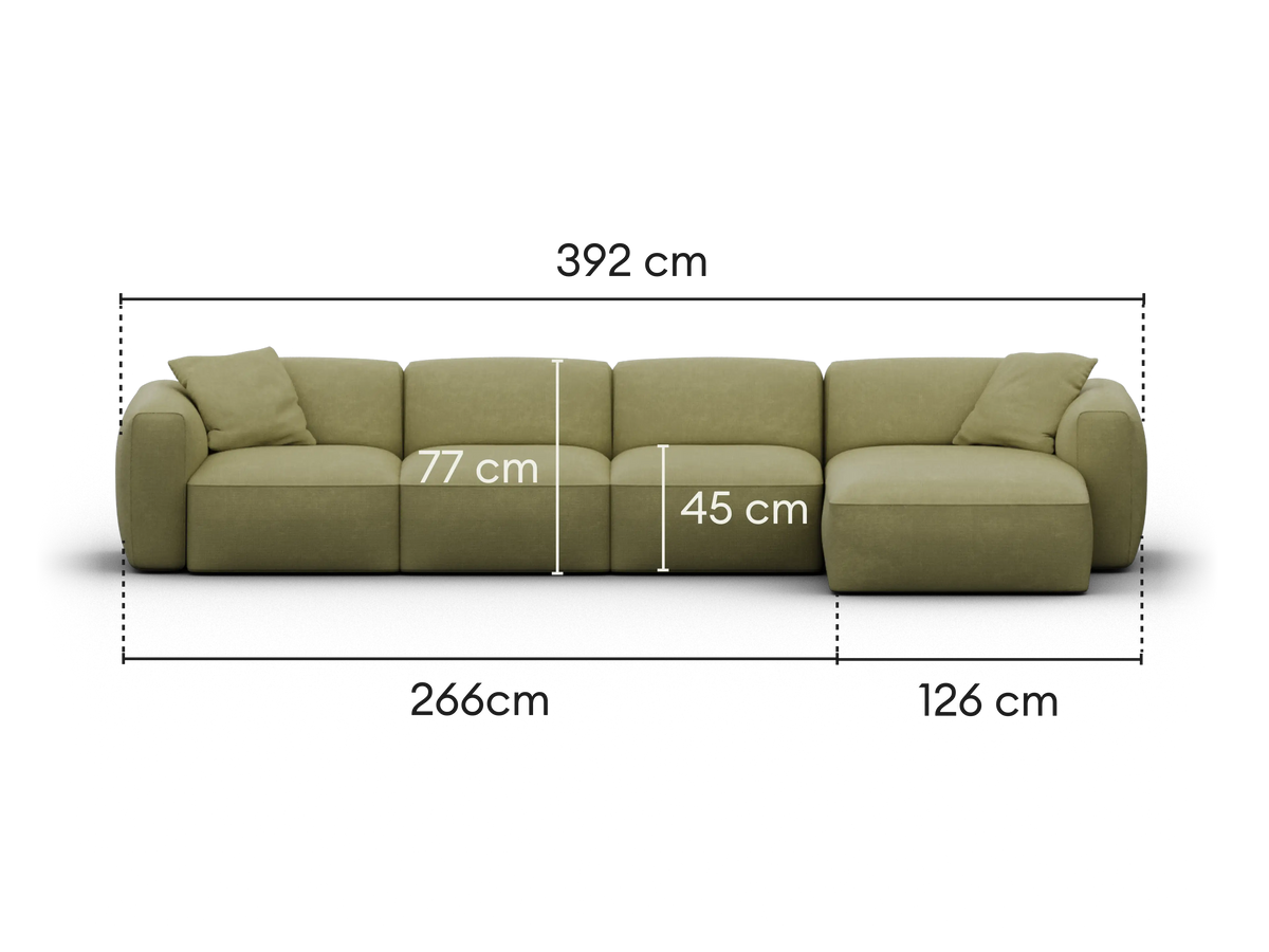 Torquay Modular Sofa - Australia 01 (Pantone) / 4 Sections / Regular
