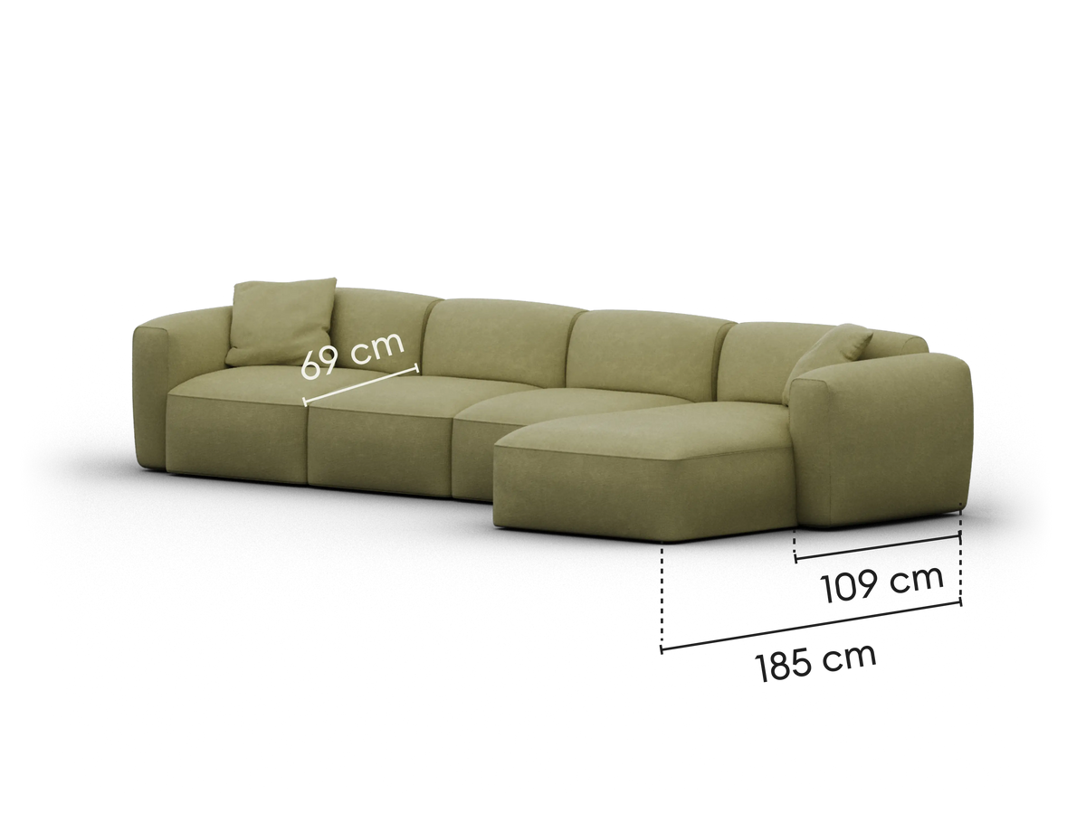 Torquay Modular Sofa - Australia 01 (Pantone) / 4 Sections / Regular