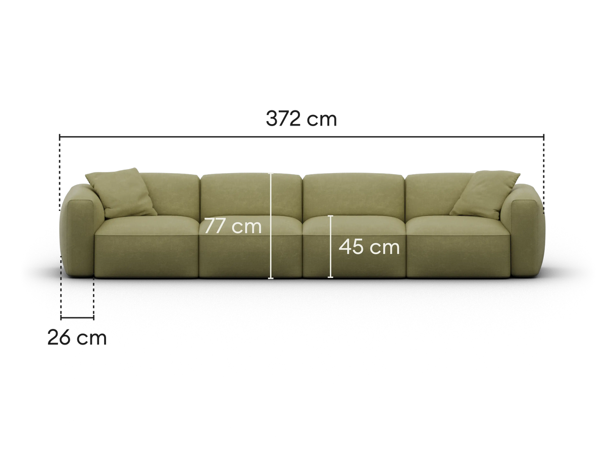 Torquay Modular Sofa - Australia 01 (Pantone) / 4 Sections / Regular