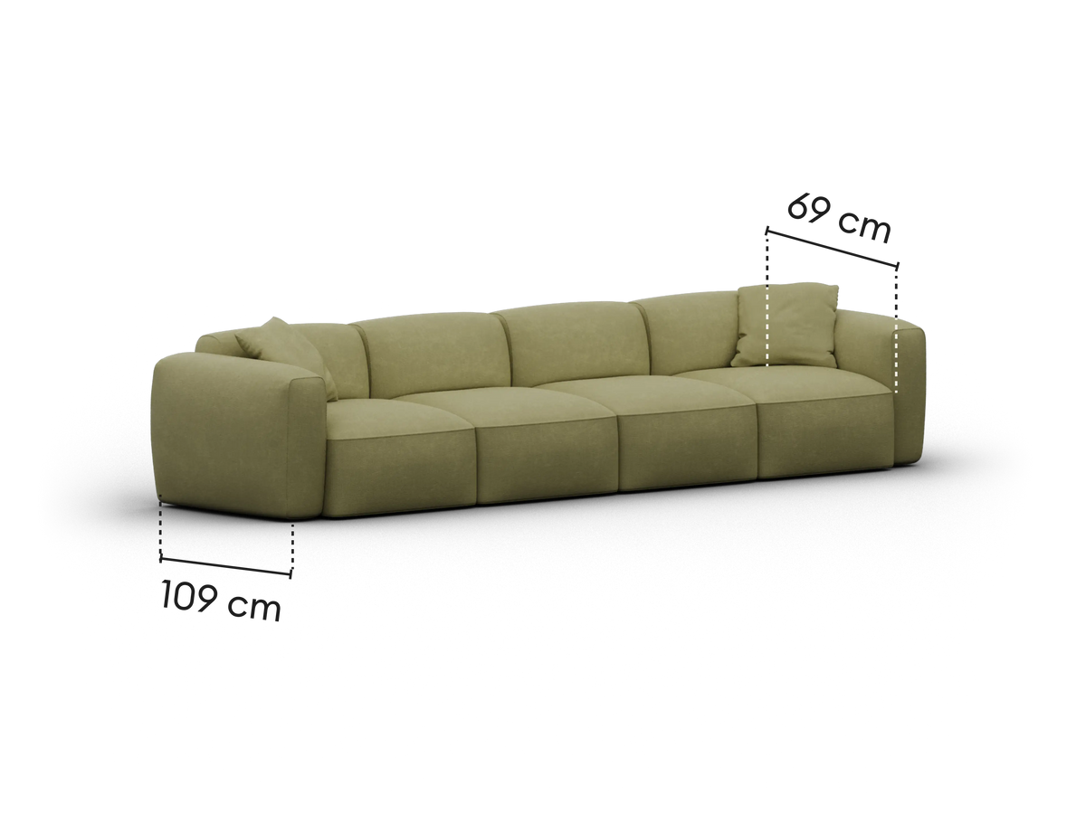 Torquay Modular Sofa - Australia 01 (Pantone) / 4 Sections / Regular
