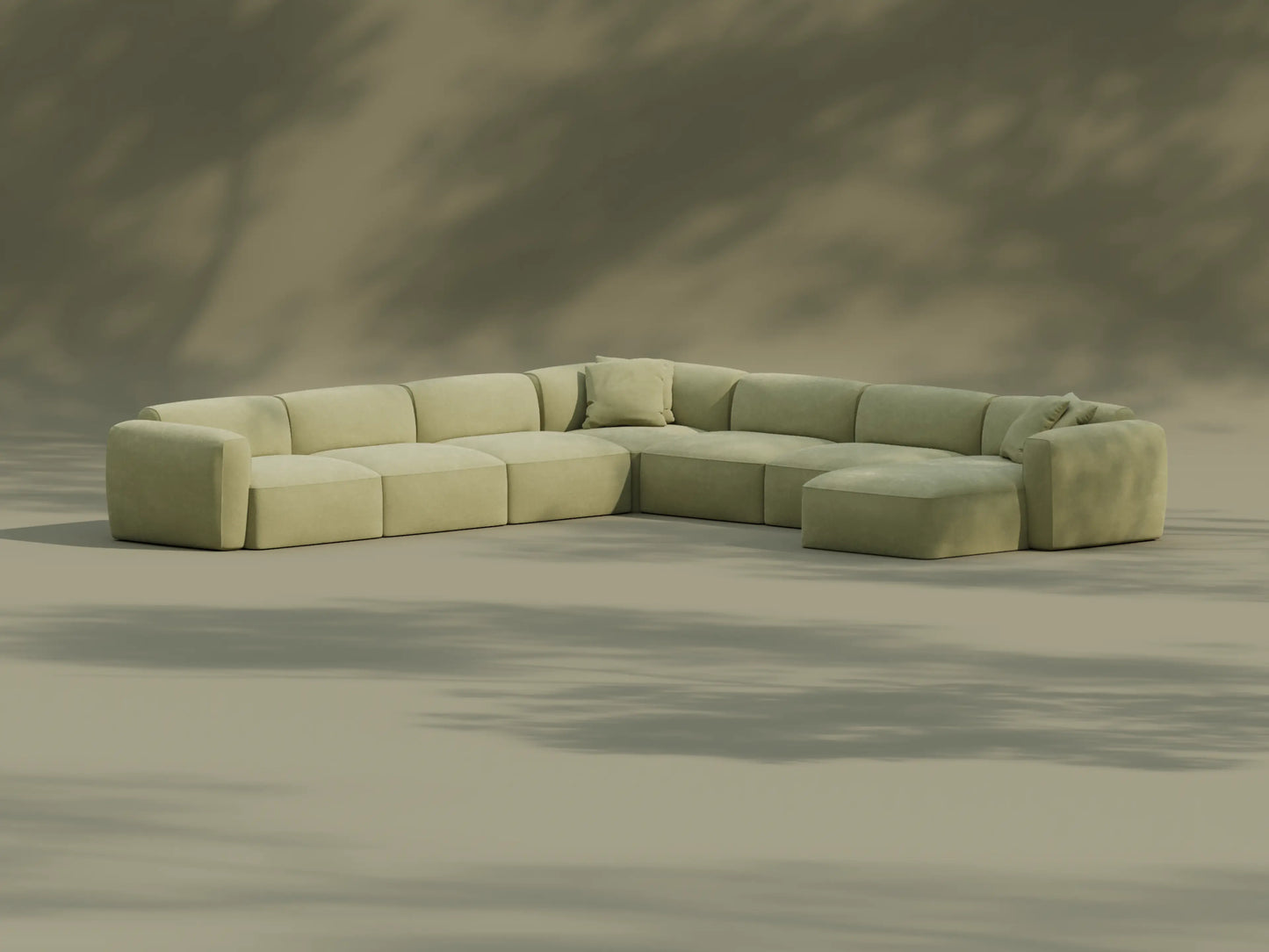 Australia 01 (Pantone) 7 Sections with Chaise