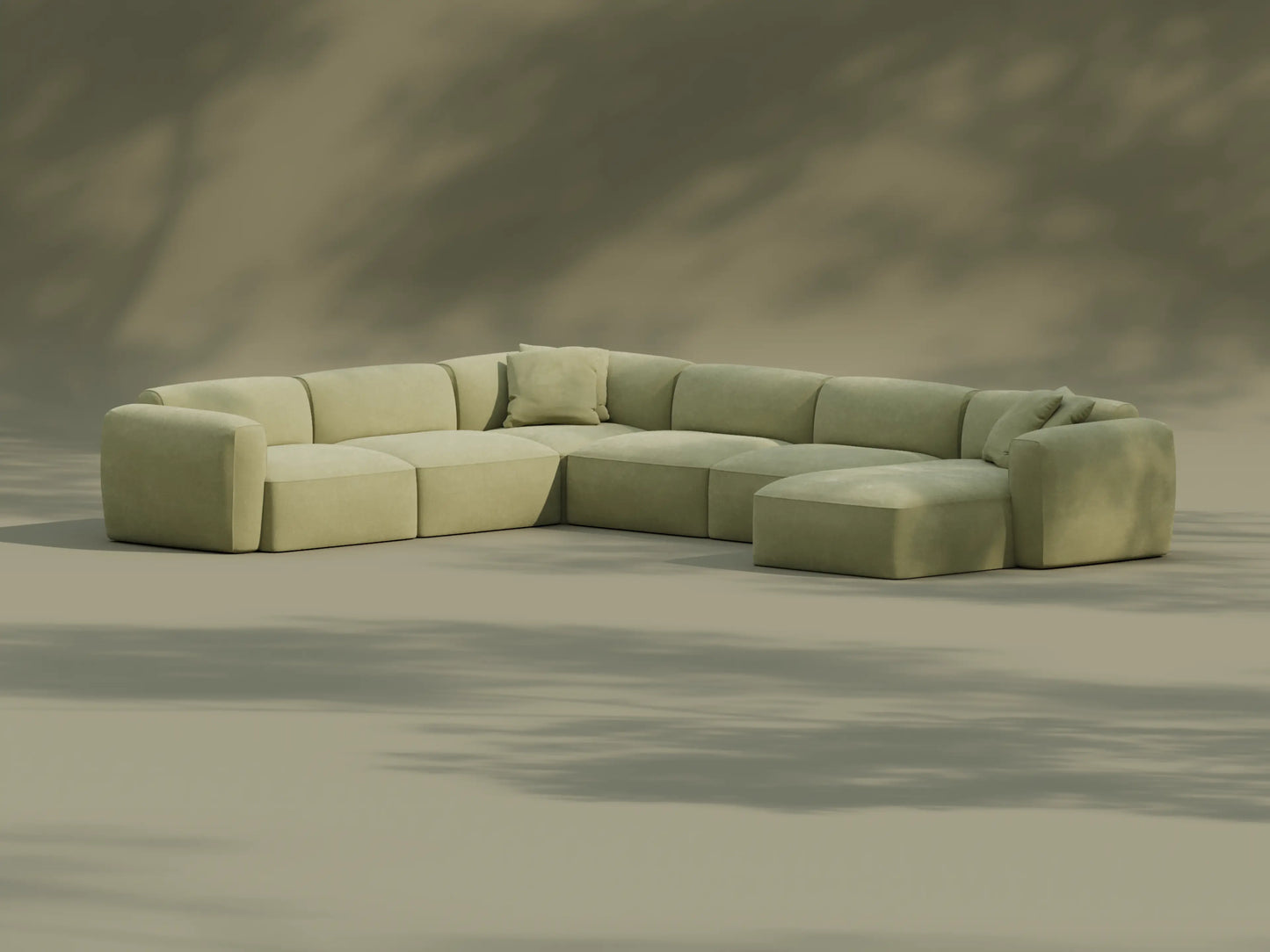 Australia 01 (Pantone) 6 Sections with Chaise
