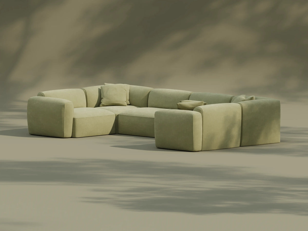 Torquay Modular Sofa - Australia 01 (Pantone) / 6 Sections / Extra Wide