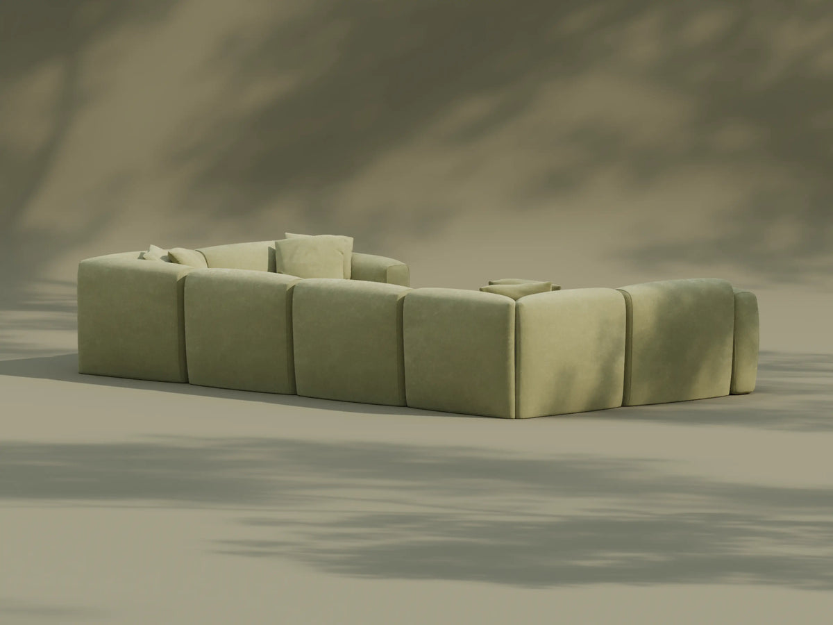 Torquay Modular Sofa - Australia 01 (Pantone) / 6 Sections / Extra Wide