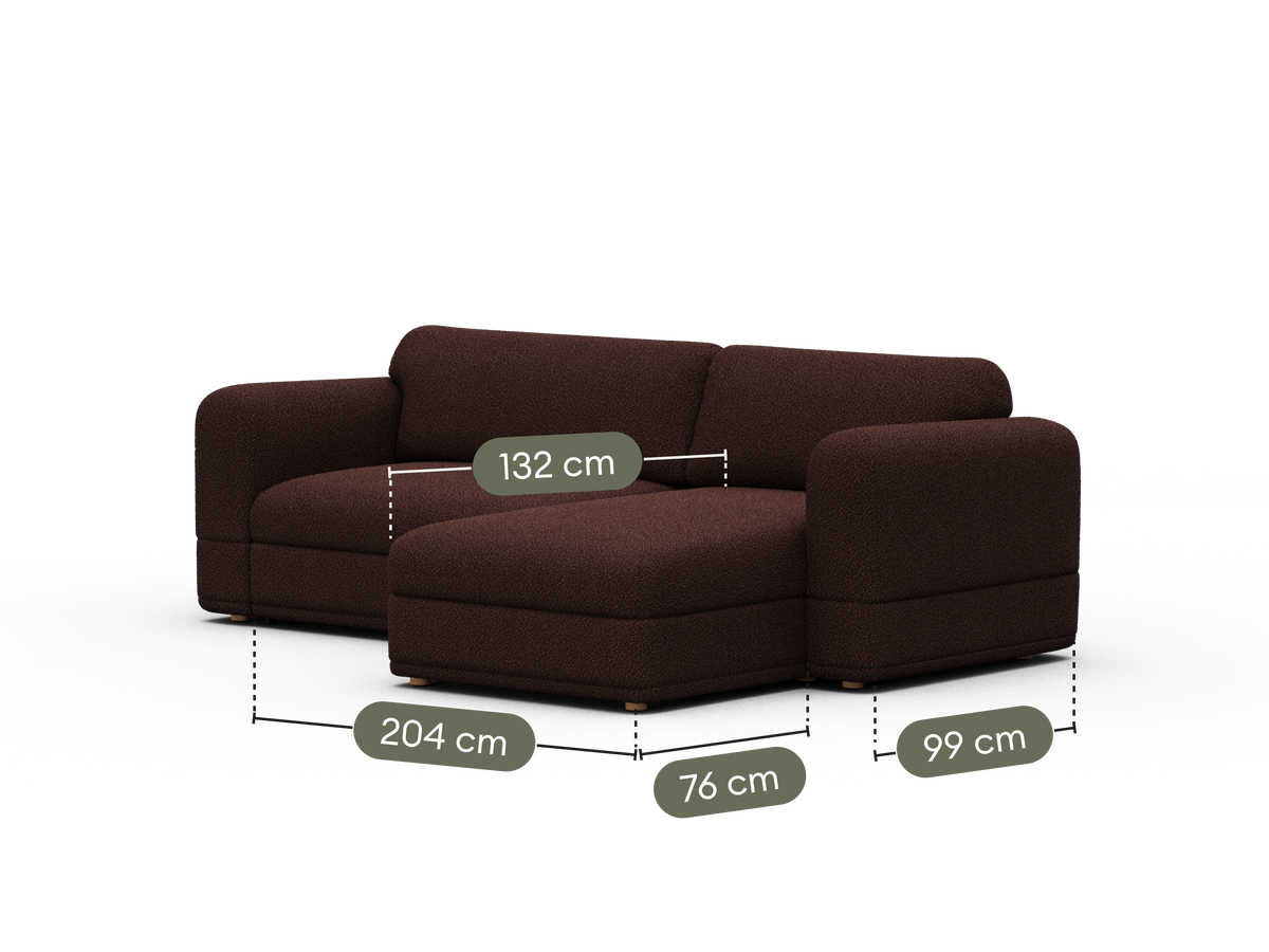 Wanda Sofa Bed [2nd Gen] - Burnt Mulberry (Luxe edition) / 3.5-Seater (Queen)