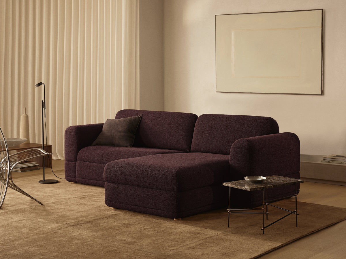 Wanda Sofa Bed [2nd Gen] - Burnt Mulberry (Luxe edition) / 3.5-Seater (Queen)