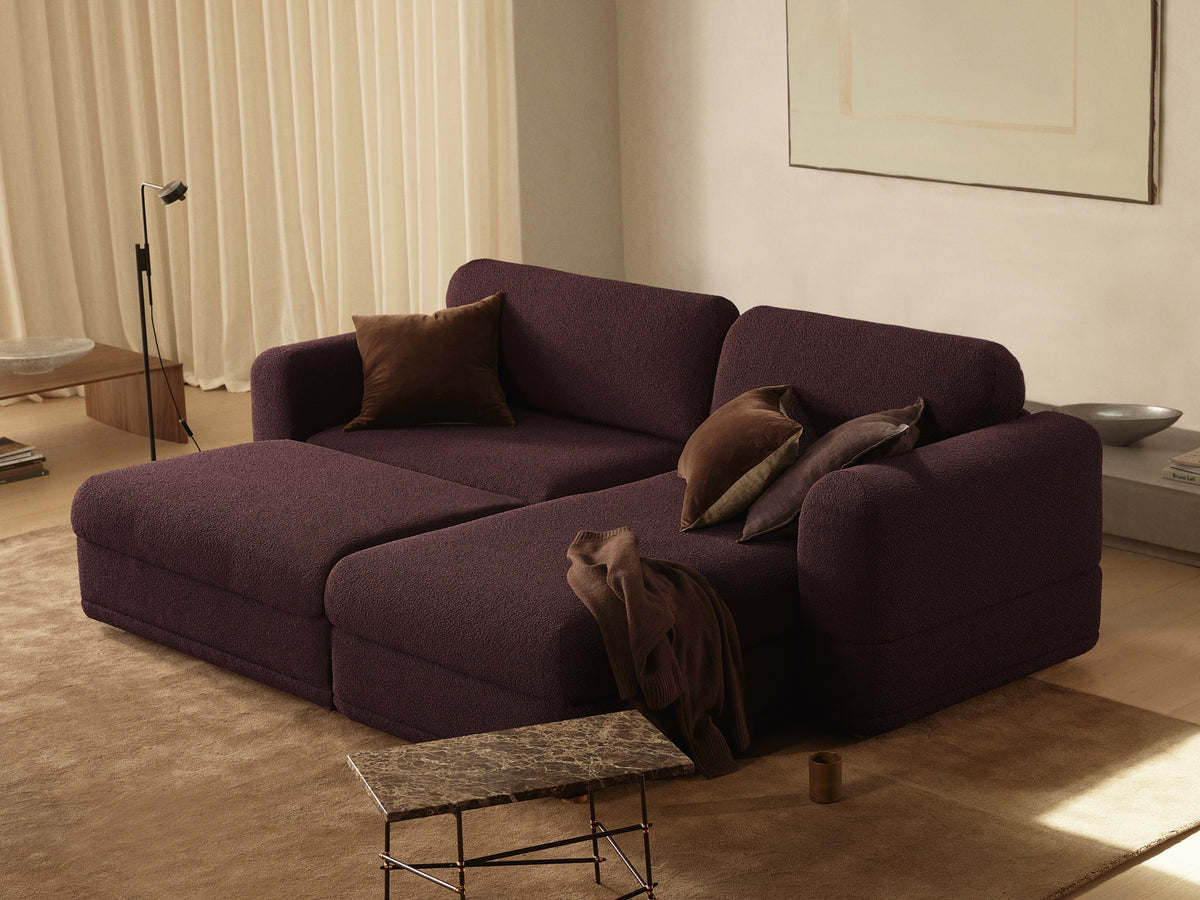 Wanda Sofa Bed [2nd Gen] - Burnt Mulberry (Luxe edition) / 3.5-Seater (Queen)