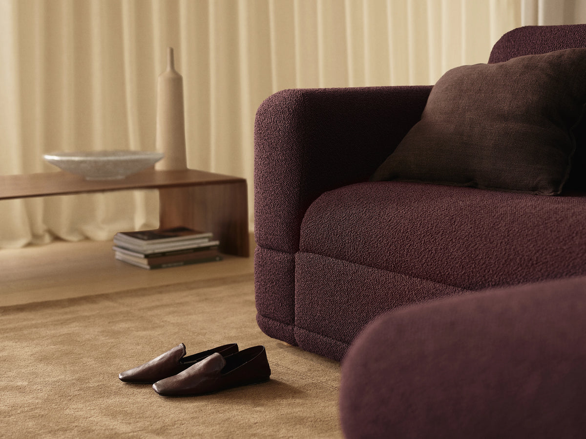Wanda Sofa Bed [2nd Gen] - Burnt Mulberry (Luxe edition) / 3.5-Seater (Queen)