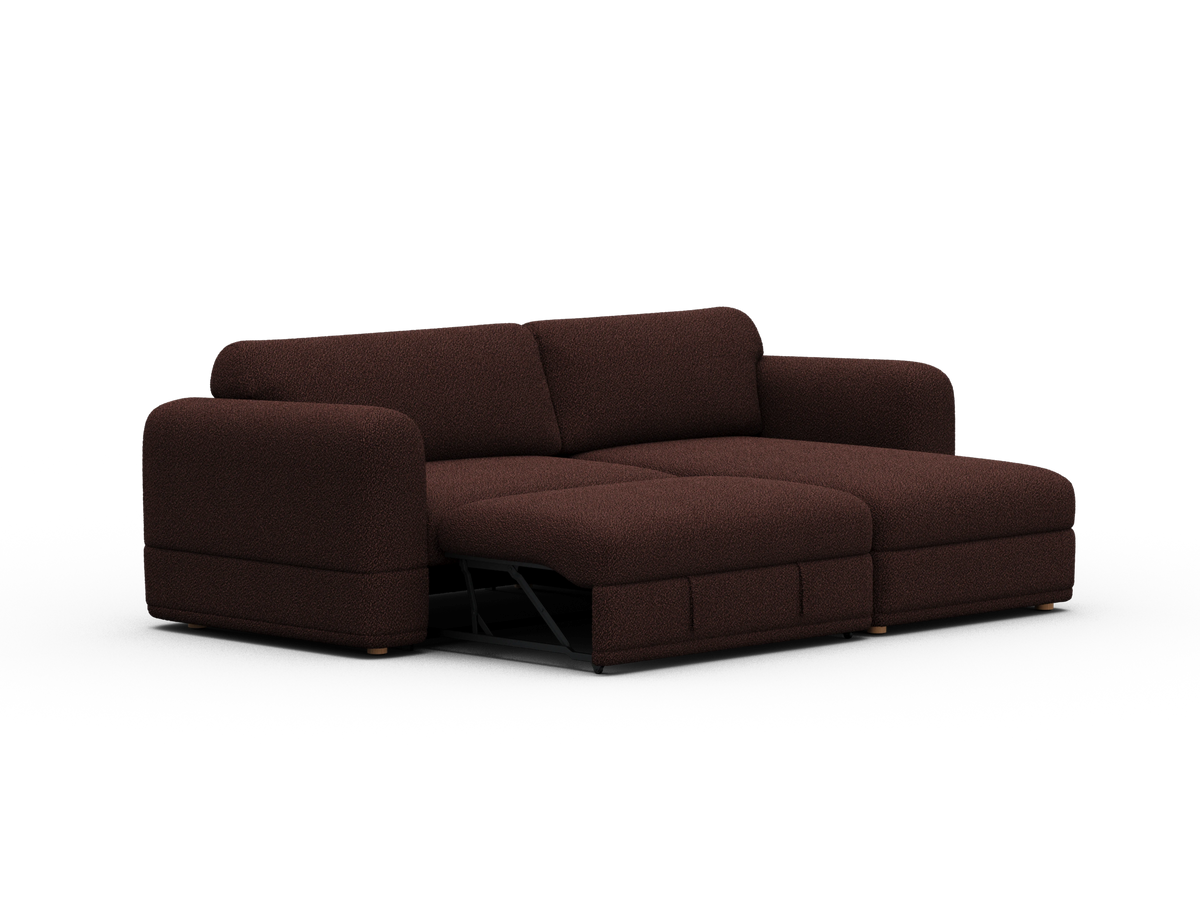 Wanda Sofa Bed [2nd Gen] - Burnt Mulberry (Luxe edition) / 3.5-Seater (Queen)