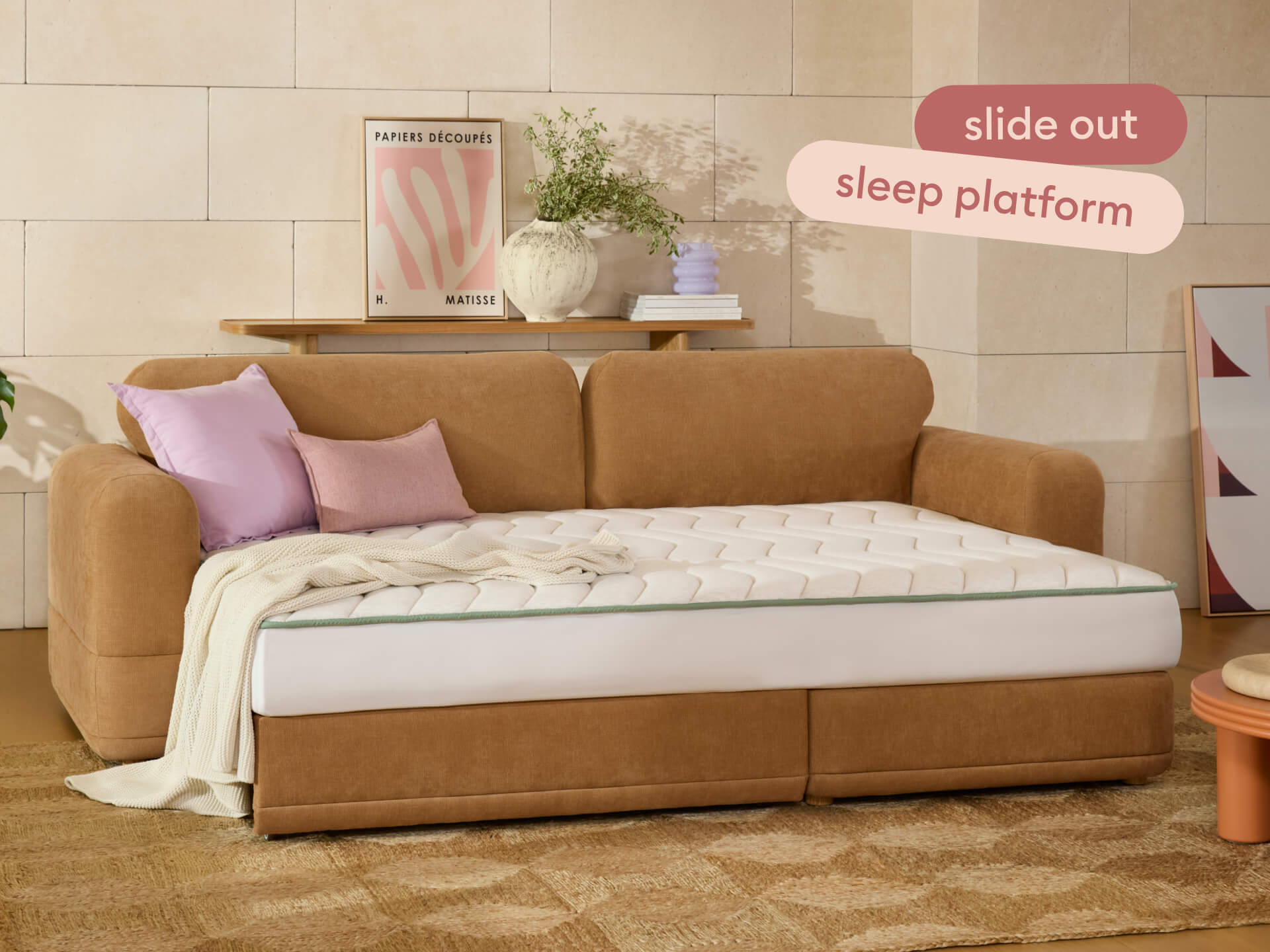 Wanda Sofa Bed [2nd Gen] - 3.5-Seater (Queen) / Bronzed Aussie