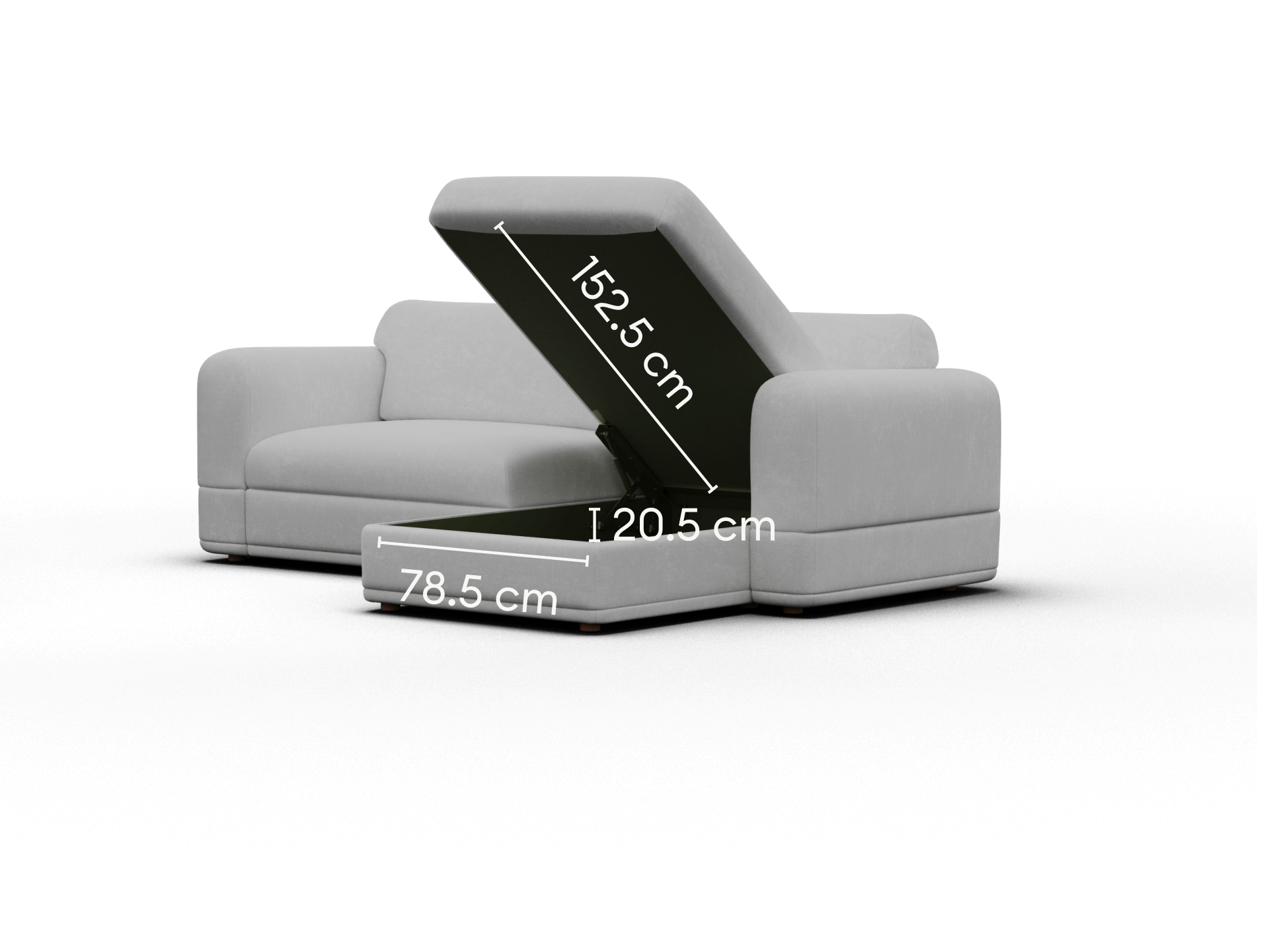 Wanda Sofa Bed [2nd Gen] - 3.5-Seater (Queen) / Morning Fog