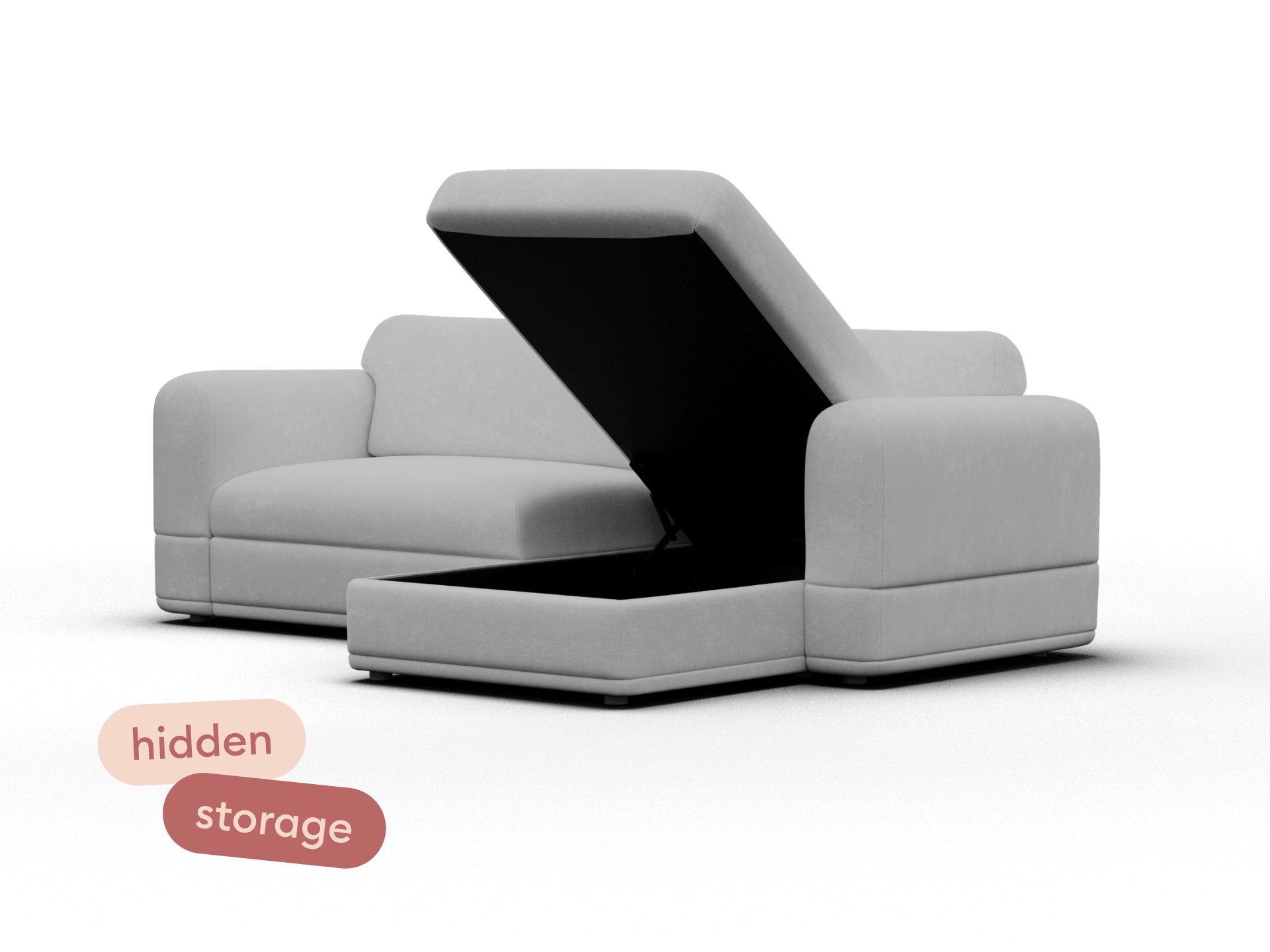 Wanda Sofa Bed [2nd Gen] - 3.5-Seater (Queen) / Morning Fog