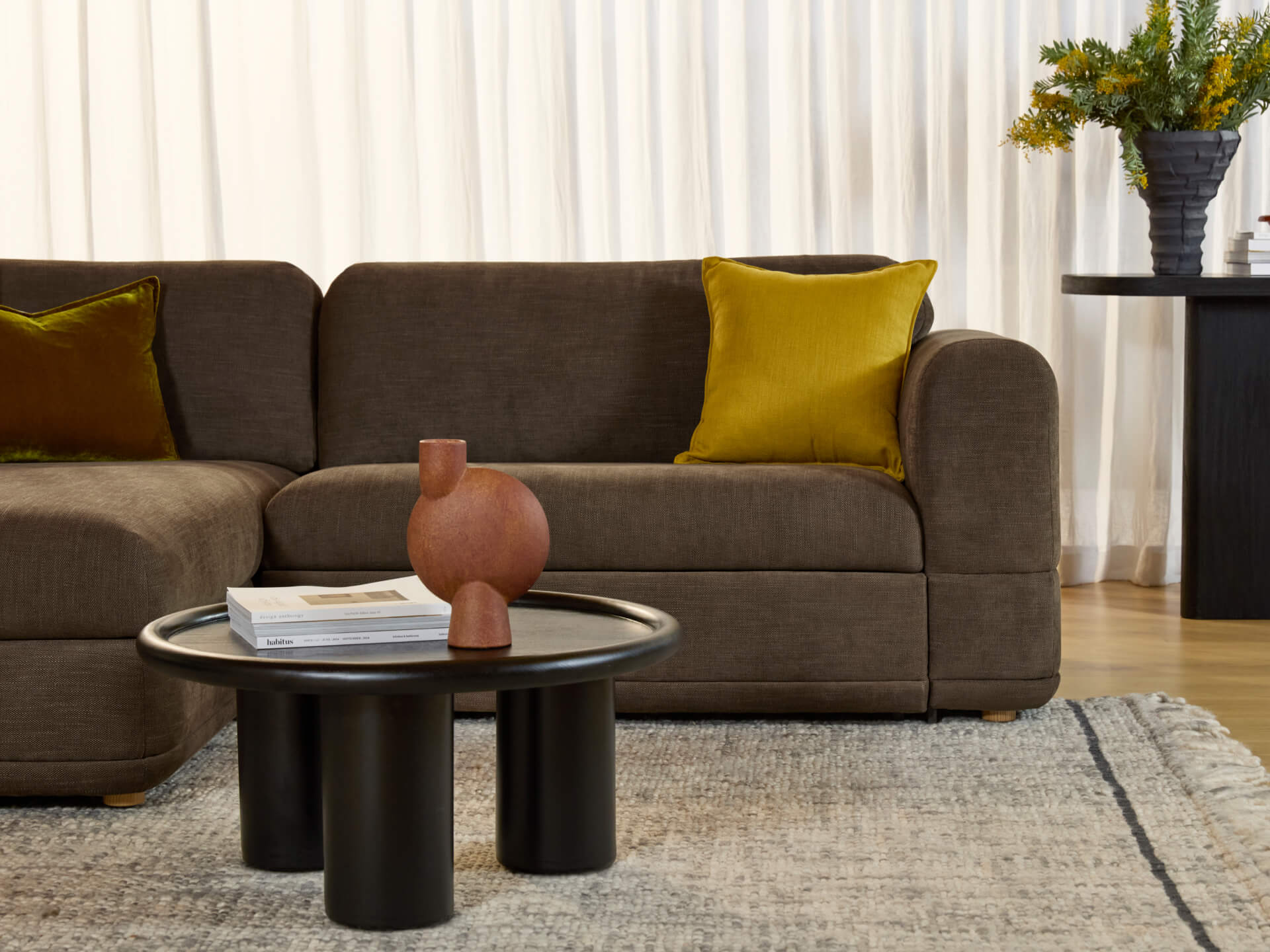 Wanda Sofa Bed [2nd Gen] - 3.5-Seater (Queen) / Midnight Mocha