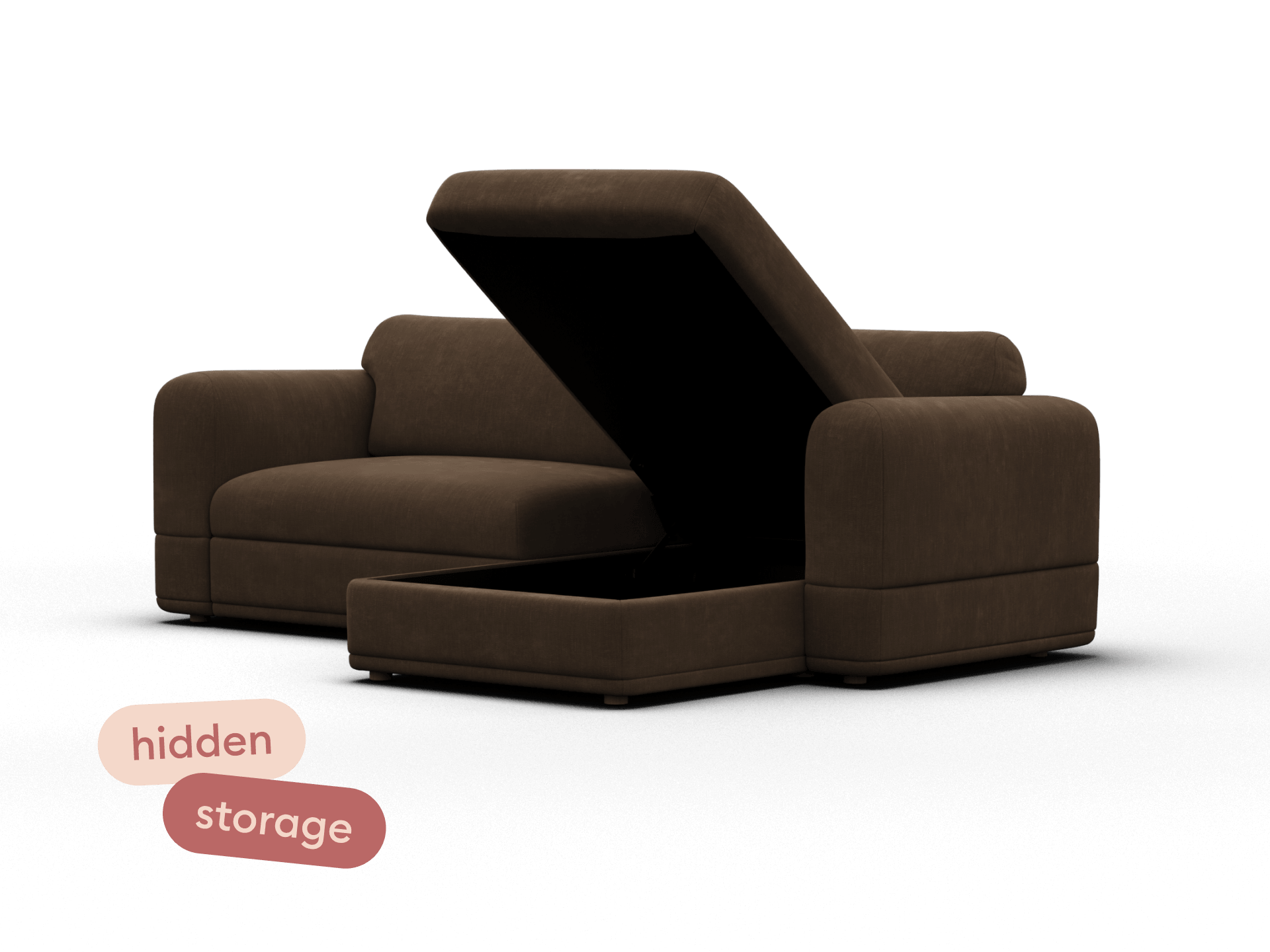 Wanda Sofa Bed [2nd Gen] - 3.5-Seater (Queen) / Midnight Mocha