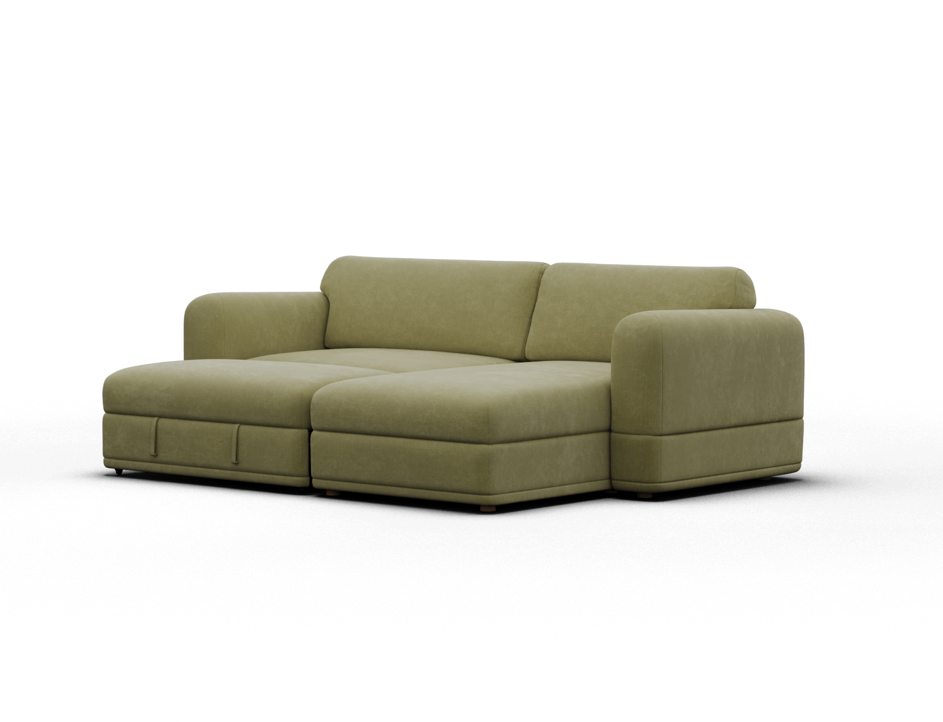 Wanda Sofa Bed [2nd Gen] - 3.5-Seater (Queen) / Olive Butter