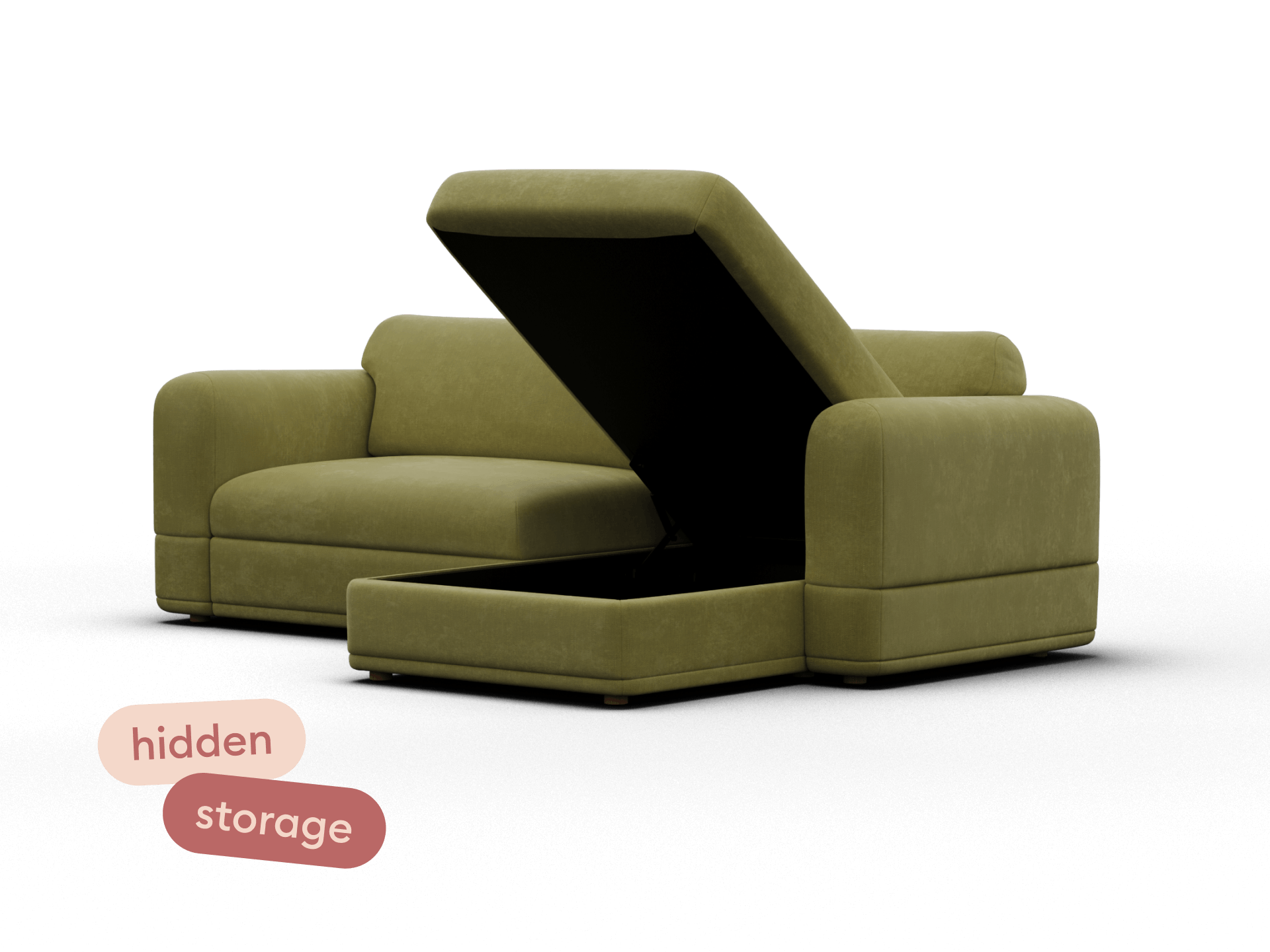 Wanda Sofa Bed [2nd Gen] - 3.5-Seater (Queen) / Olive Butter