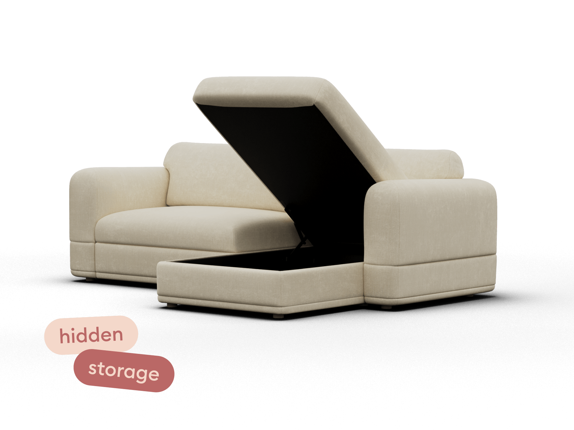 Wanda Sofa Bed [2nd Gen] - 3.5-Seater (Queen) / Pearl Moon